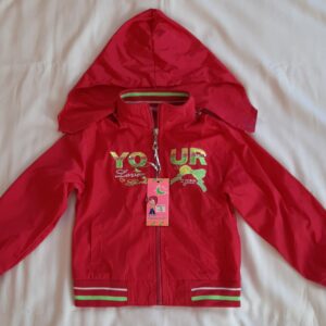 Kurtka wiosenna ciemny róż NIEBIESKI KSIĘŻYC roz. 4, 5 lat