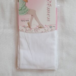 Rajstopy białe gładkie OEMEN