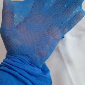 Rajstopy żakardowe niebieskie roz. 104-110