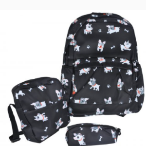 Zestaw szkolny plecak, torba, piórnik pieski