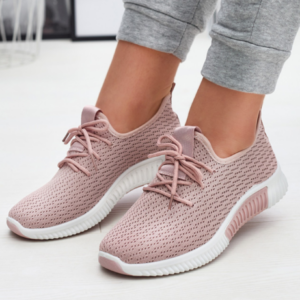 Buty sportowe różowe damskie materiałowe  Vobbu